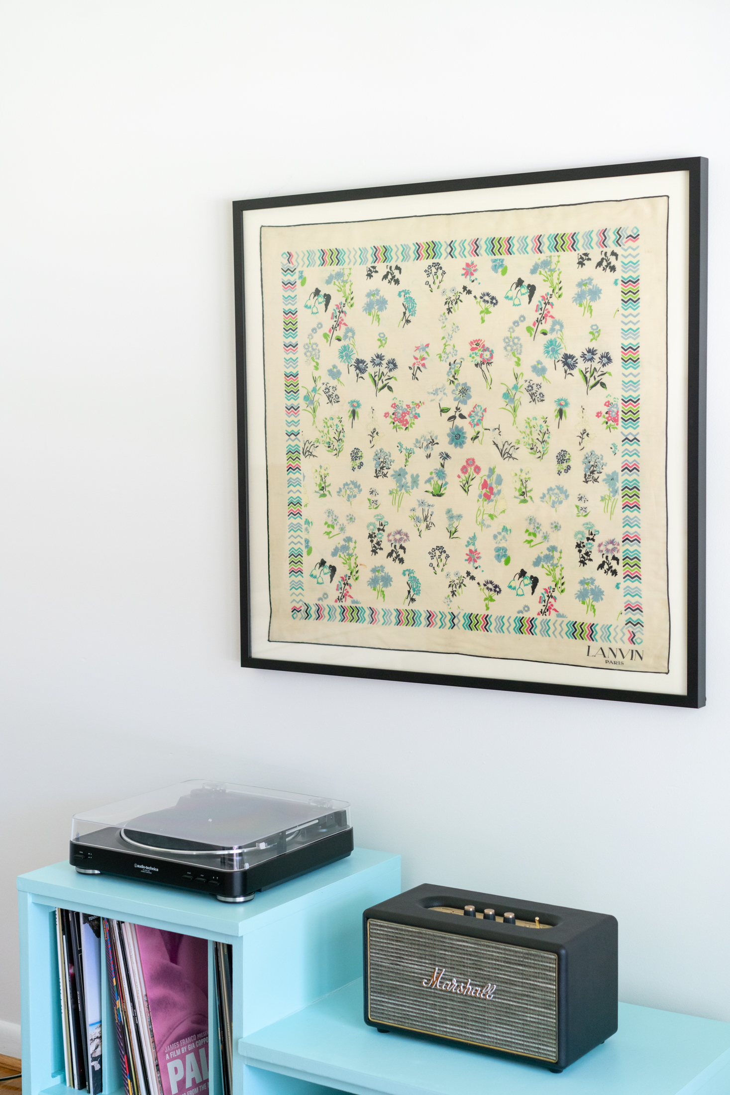 How I Framed a Vintage Silk Scarf Blog