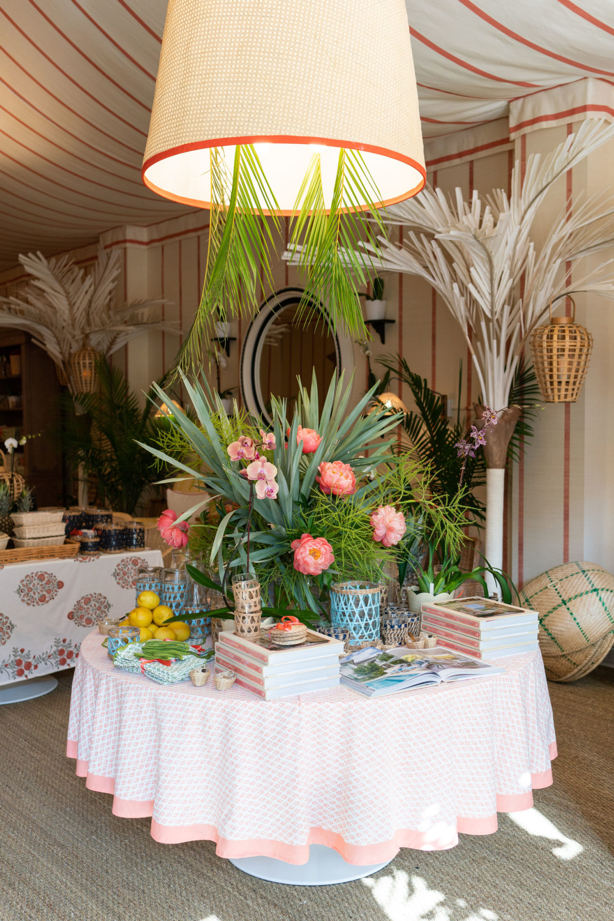 Table display at Amanda Lindroth on King Street in Charleston, SC