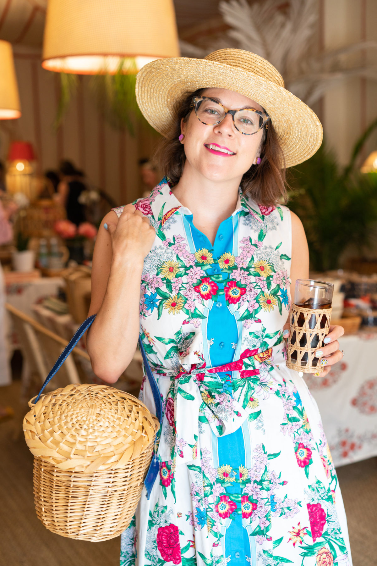 Liz Martin of Charleston Weekender at Amanda Lindroth's Charleston store opening